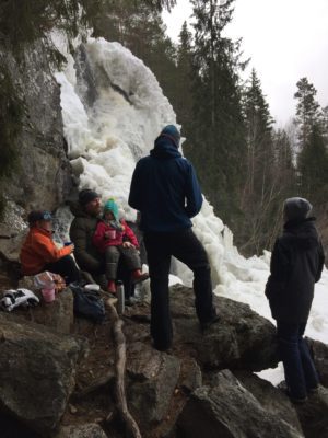 waterfall, border of Sweden and Norway