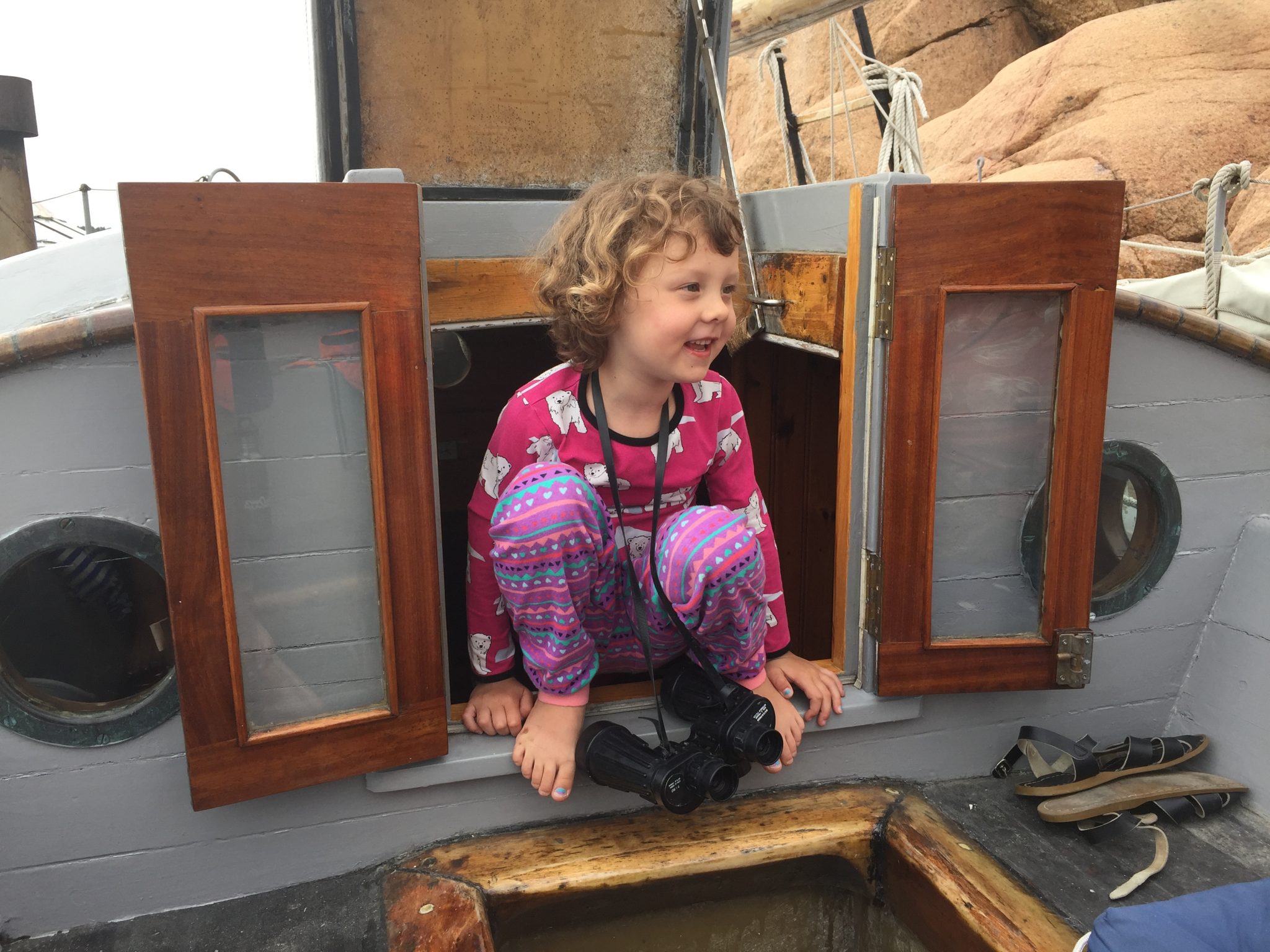 you were giddy before the boat left shore